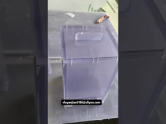 Μικρές διαφανείς δεξαμενές PVC με κάλυμμα για εργαστήριο