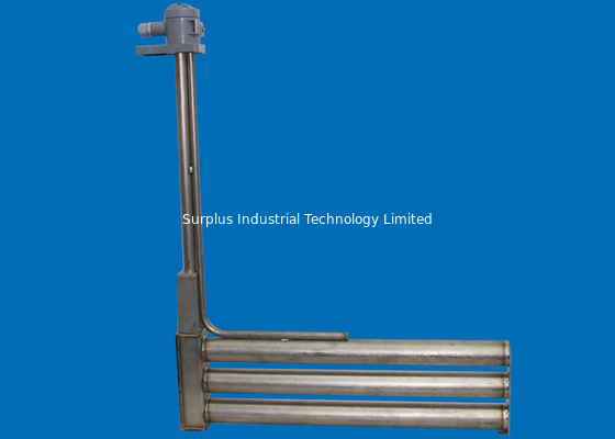 3 Element Stacked Type L Shaped Titanium Immersion Heater 480V 3P 36KW
