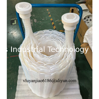 Κύλινδροι σωλήνες βύθισης τύπου PTFE Φθοροπλαστικά ανταλλακτικά θερμότητας για χημικό υγρό