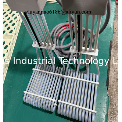Θερμαντήρας εμβάπτισης PTFE 3 φάσης 415V 4,5 kw σε σχήμα L για θέρμανση με οξύ και διαβρωτική χημική θέρμανση